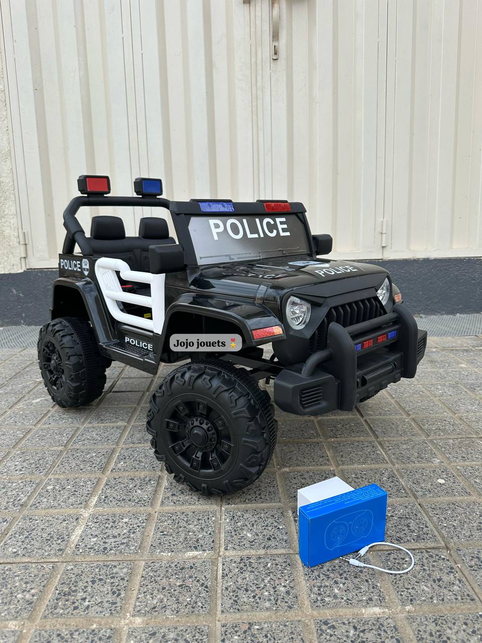 VOITURE JEEP POLICE 🔵🔴ELECTRIQUE 12V ⚡