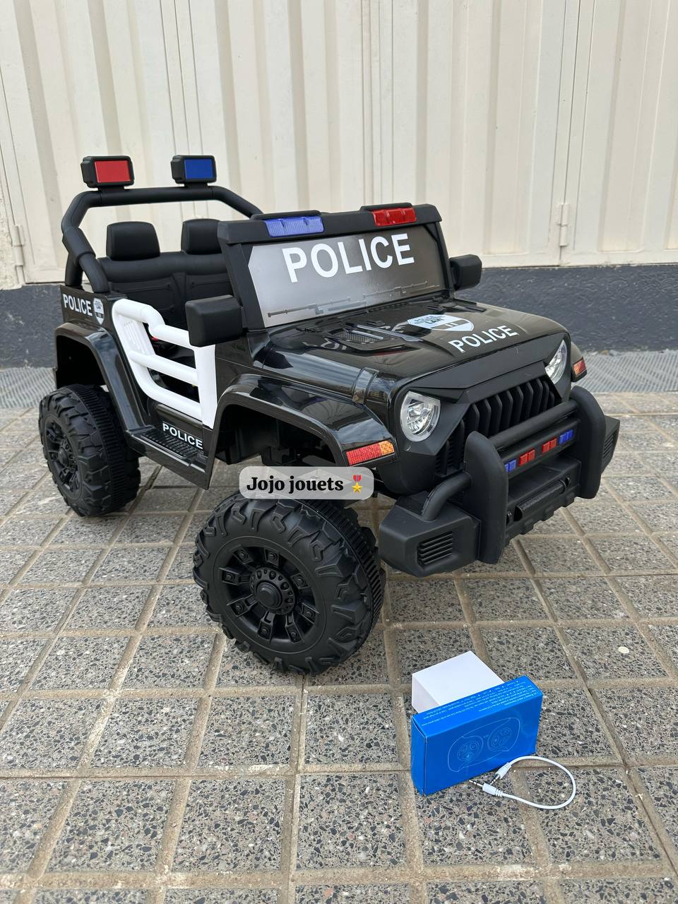 VOITURE JEEP POLICE 🔵🔴ELECTRIQUE 12V ⚡