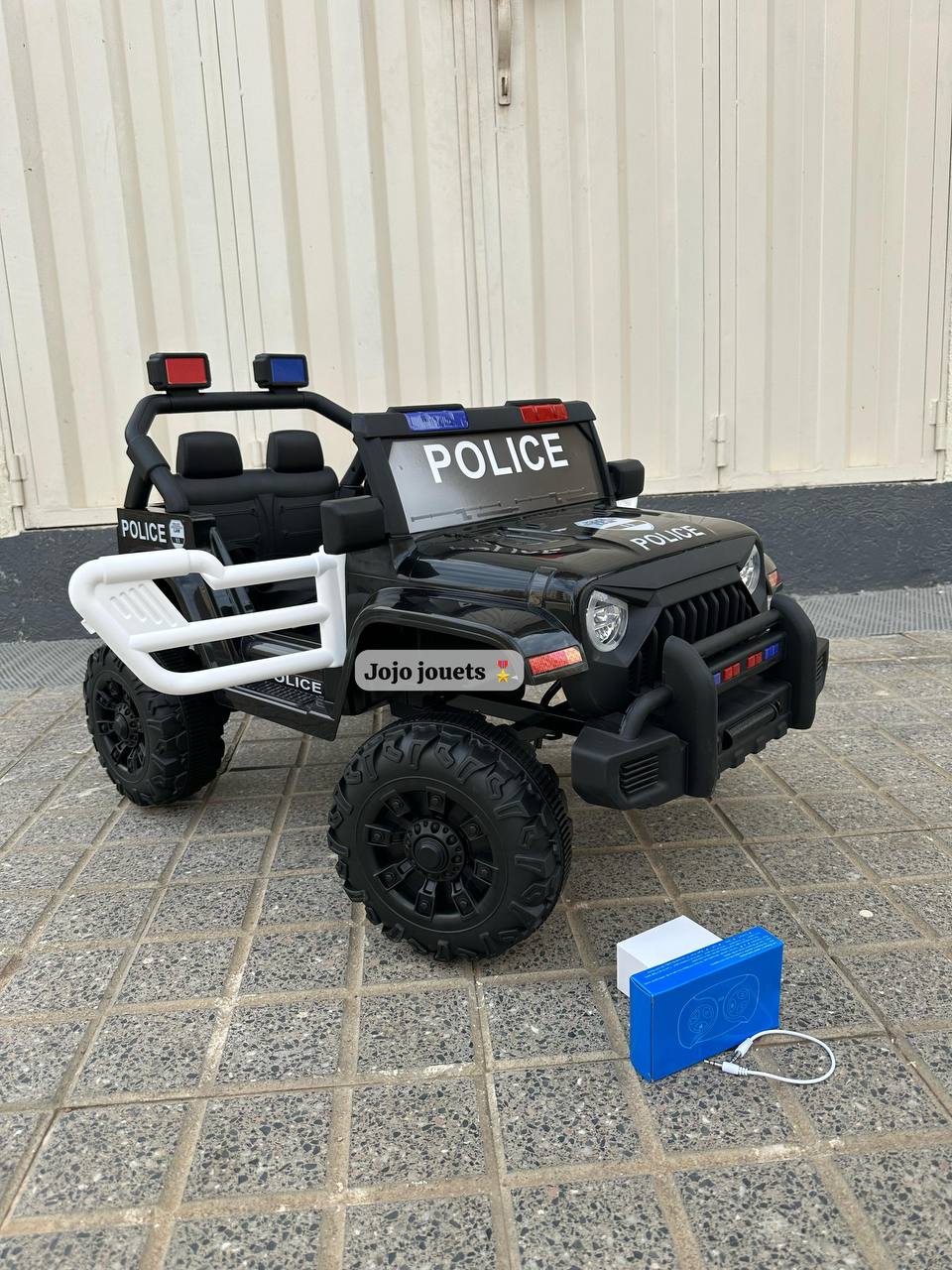 VOITURE JEEP POLICE 🔵🔴ELECTRIQUE 12V ⚡