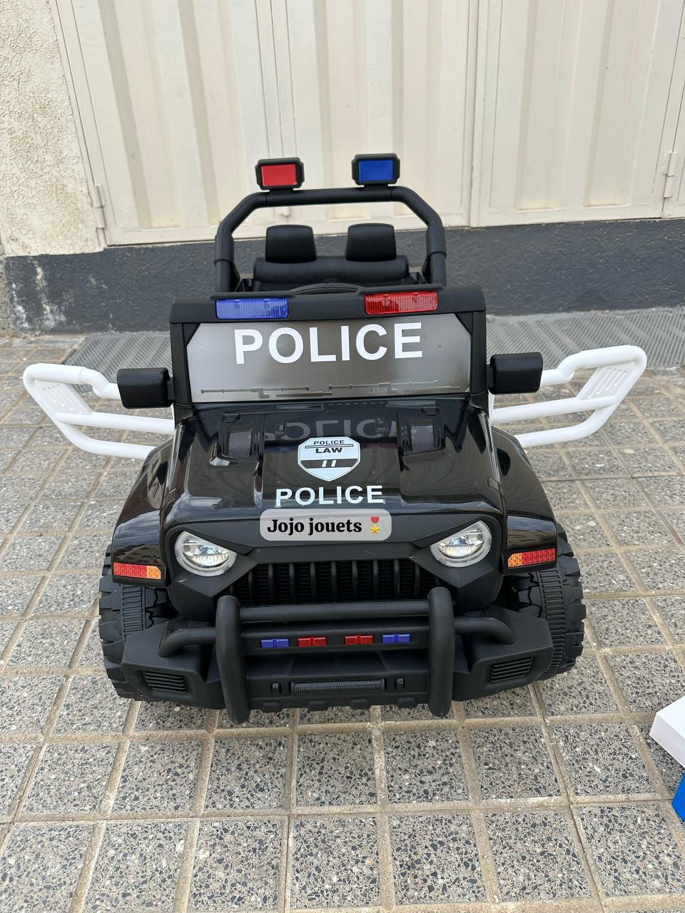 VOITURE JEEP POLICE 🔵🔴ELECTRIQUE 12V ⚡