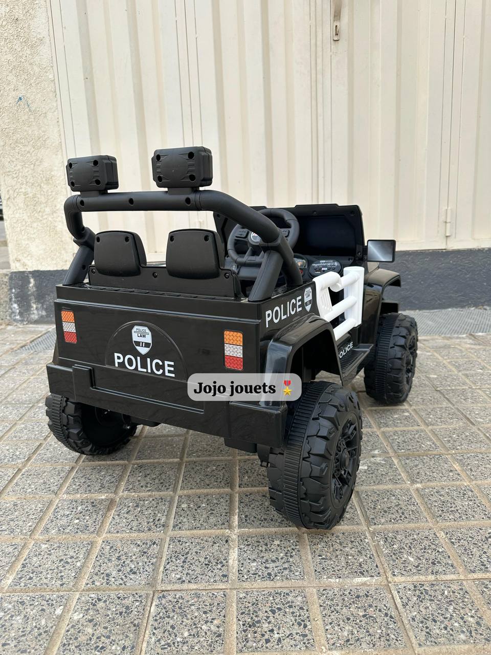 VOITURE JEEP POLICE 🔵🔴ELECTRIQUE 12V ⚡