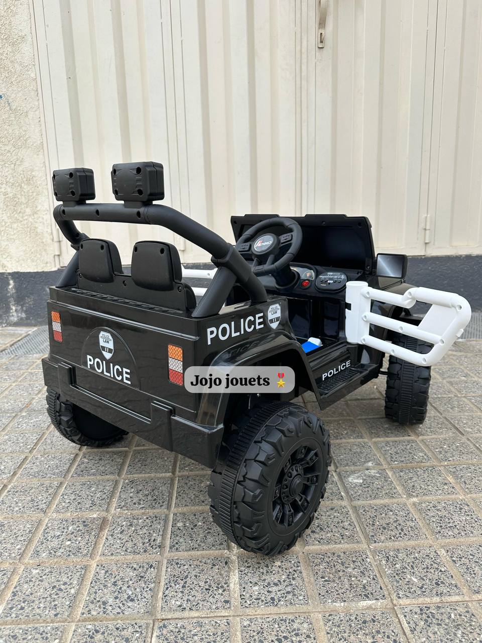 VOITURE JEEP POLICE 🔵🔴ELECTRIQUE 12V ⚡