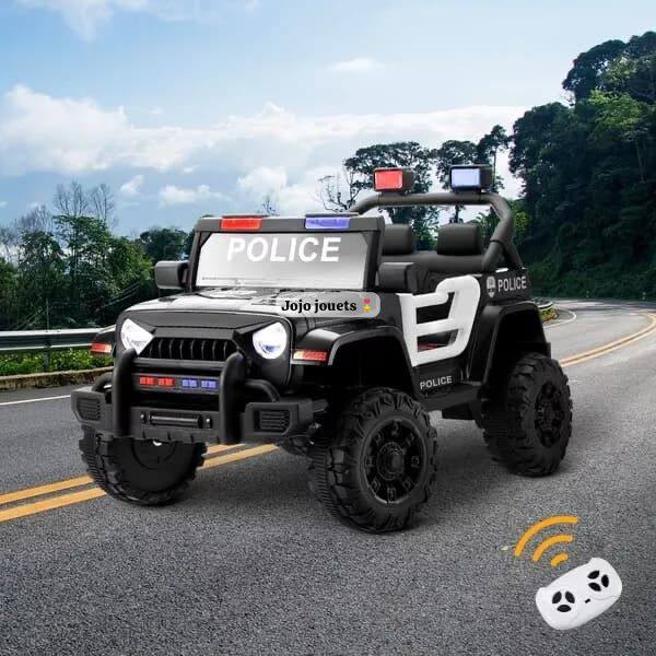 VOITURE JEEP POLICE 🔵🔴ELECTRIQUE 12V ⚡